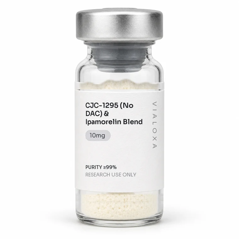 CJC-1295 & Ipamorelin Blend lyophilised reference vial